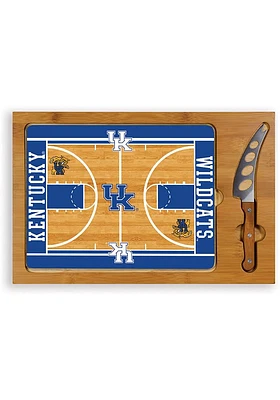 Kentucky Wildcats Icon Basketball Glass Top Cutting Board