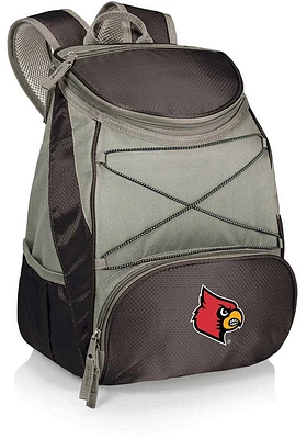 Picnic Time Louisville Cardinals Black PTX Cooler Backpack