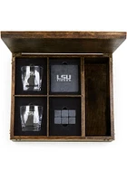LSU Tigers Whiskey Box Gift Drink Set