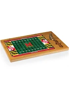 Maryland Terrapins Icon Football Glass Top Cutting Board