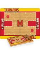 Maryland Terrapins Icon Basketball Glass Top Cutting Board