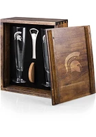 Michigan State Spartans Pilsner Beer Glass Drink Set