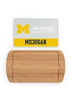 Michigan Wolverines Billboard Glass Top Serving Tray