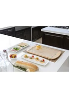 Michigan Wolverines Billboard Glass Top Serving Tray