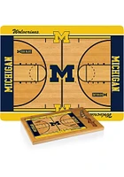Michigan Wolverines Icon Basketball Glass Top Cutting Board