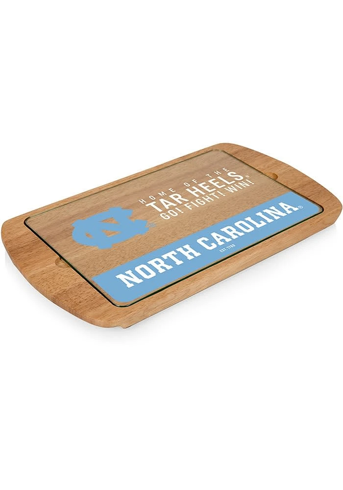 North Carolina Tar Heels Billboard Glass Top Serving Tray
