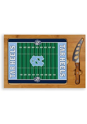 North Carolina Tar Heels Icon Football Glass Top Cutting Board