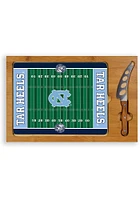 North Carolina Tar Heels Icon Football Glass Top Cutting Board