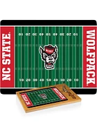 NC State Wolfpack Icon Football Glass Top Cutting Board