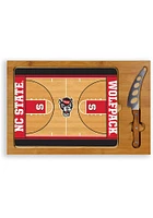 NC State Wolfpack Icon Basketball Glass Top Cutting Board