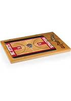 NC State Wolfpack Icon Basketball Glass Top Cutting Board