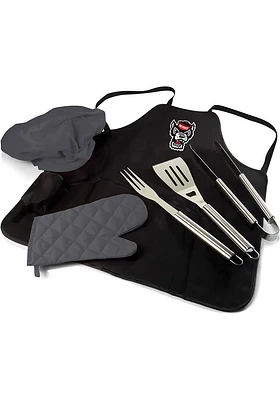 NC State Wolfpack Pro Grill BBQ Apron Set