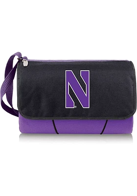 Northwestern Wildcats Outdoor Picnic Fleece Blanket - Purple