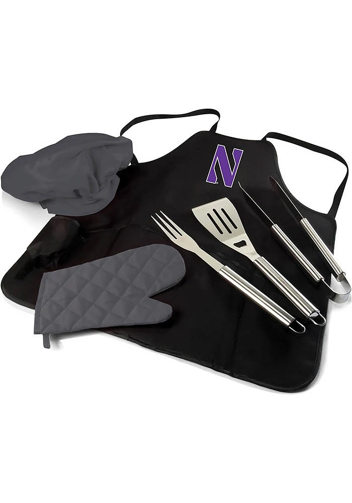 Northwestern Wildcats Pro Grill BBQ Apron Set