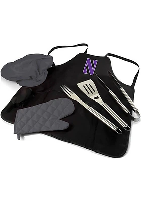 Northwestern Wildcats Pro Grill BBQ Apron Set