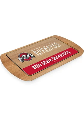 Ohio State Buckeyes Billboard Glass Top Serving Tray
