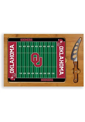 Oklahoma Sooners Icon Glass Top Cutting Board