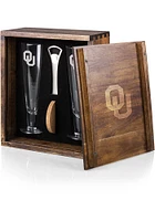 Oklahoma Sooners Pilsner Beer Glass Drink Set