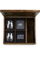 Oklahoma State Cowboys Whiskey Box Gift Drink Set