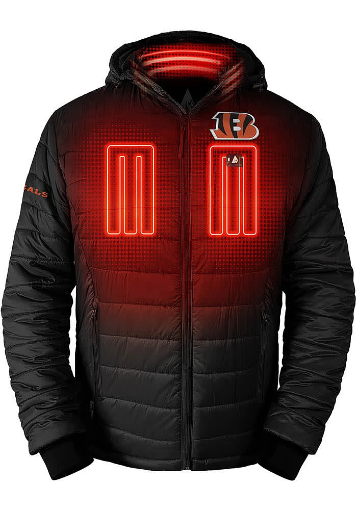 ActionHeat Cincinnati Bengals Mens  Battery Heated Medium Weight Jacket