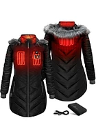 ActionHeat Cincinnati Bengals Womens Black Battery Heated Filled Jacket