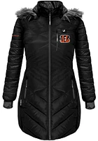 ActionHeat Cincinnati Bengals Womens Black Battery Heated Filled Jacket