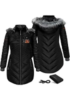 ActionHeat Cincinnati Bengals Womens Black Battery Heated Filled Jacket