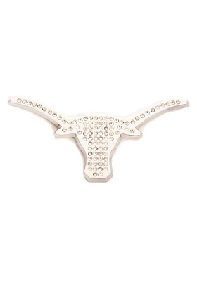 Texas Longhorns Crystal Car Emblem - Silver