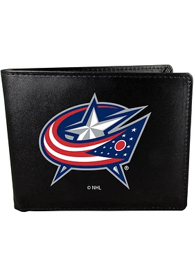 Columbus Blue Jackets Large Logo Mens Bifold Wallet