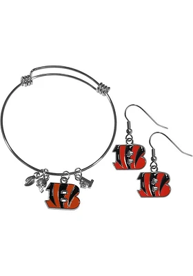 Cincinnati Bengals Dangle W Bracelet Womens Earrings