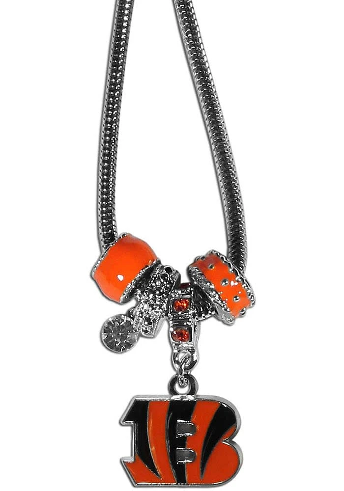 Cincinnati Bengals Euro Bead Necklace