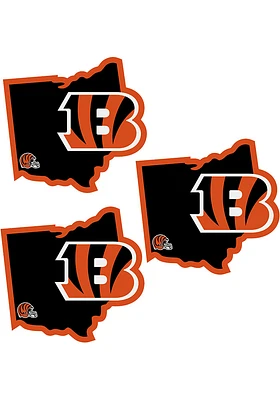 Cincinnati Bengals Home State Auto Decal - White