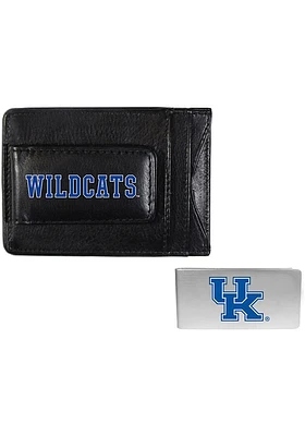 Kentucky Wildcats Leather w Money Clip Mens Bifold Wallet