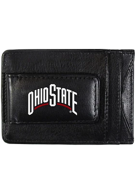 Ohio State Buckeyes Leather Cash & Card Holder Mens Bifold Wallet