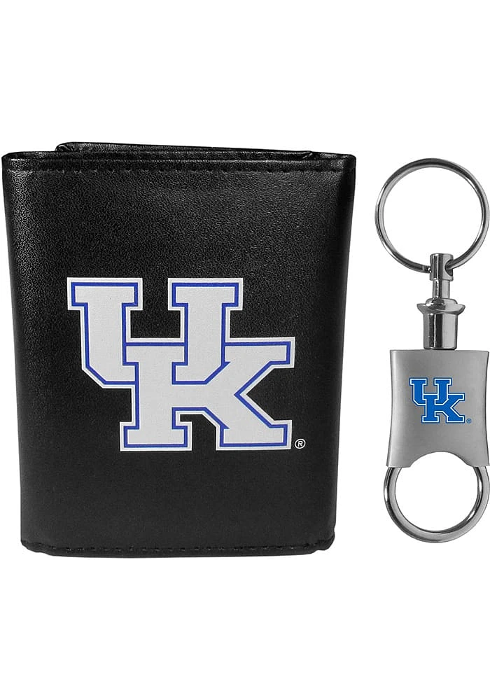 Kentucky Wildcats Valet Key Chain Mens Trifold Wallet