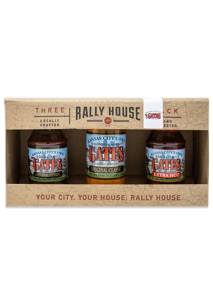 KC BBQ Gates Mini 3 Pack Gift Box