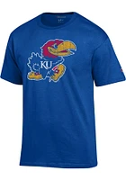 Kansas Jayhawks Mens Grey Gift Pack Sets Long Sleeve Crew Sweatshirt