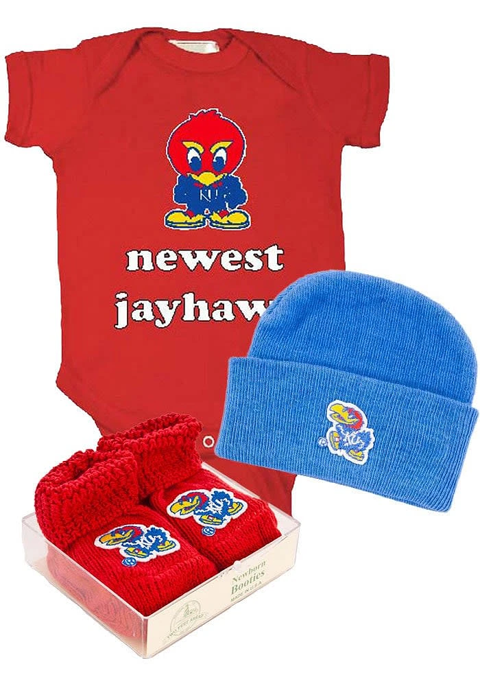 Kansas Jayhawks Baby Blue Gift Set One Piece