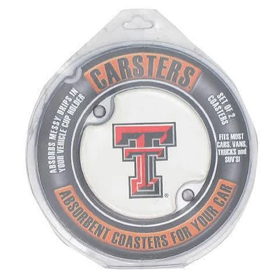 Texas Tech Red Raiders 2 Pack Car Coaster - Red