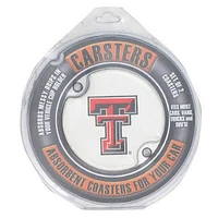 Texas Tech Red Raiders 2 Pack Car Coaster - Red