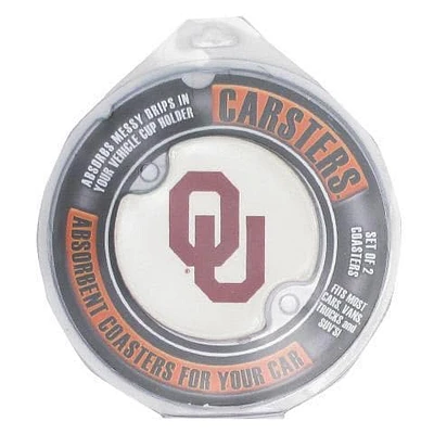 Oklahoma Sooners 2 Pack Car Coaster