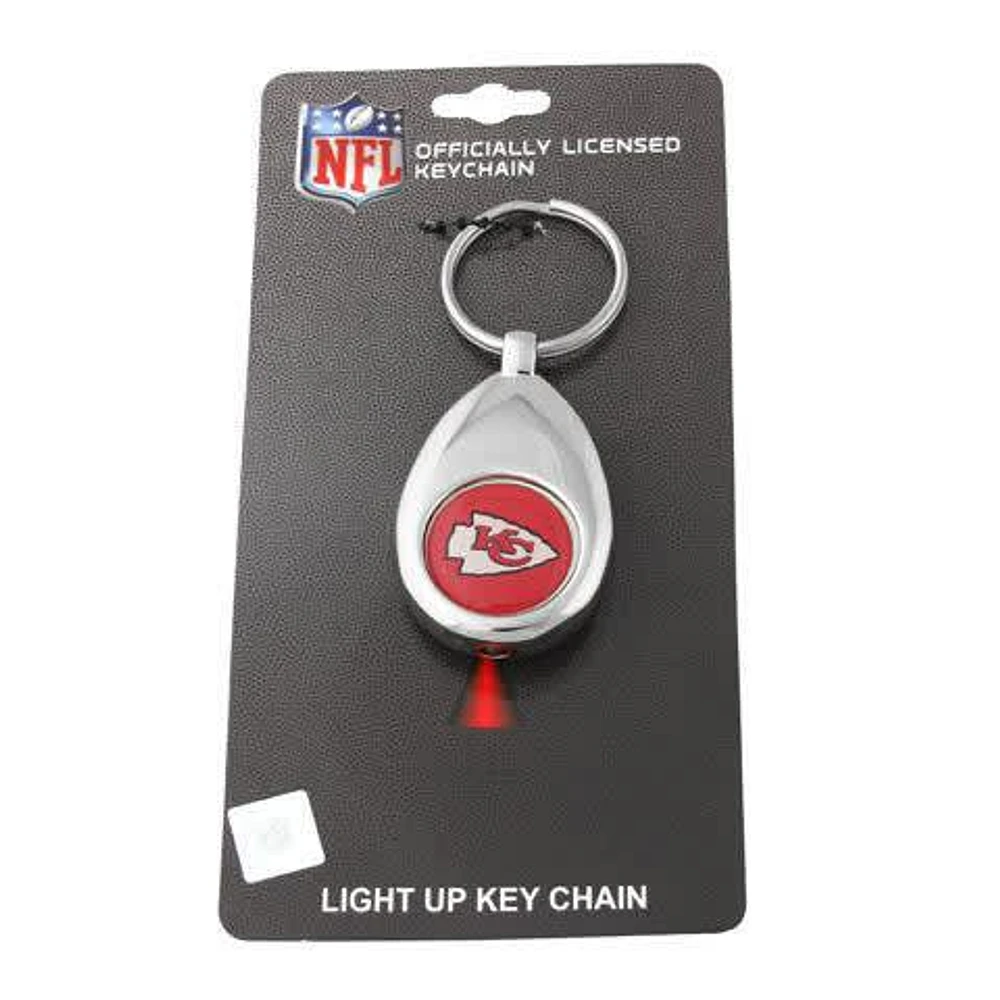 Kansas City Chiefs LED Light Keychain - Red