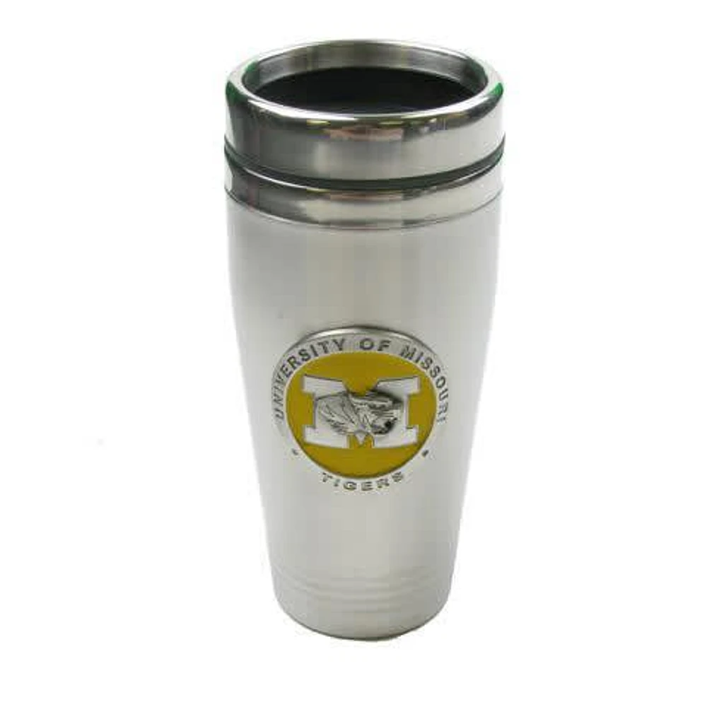 Missouri Tigers Silver Travel Mug