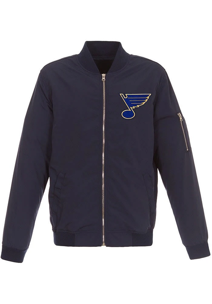 Mens St Louis Blues Logo Heavyweight Jacket - Black