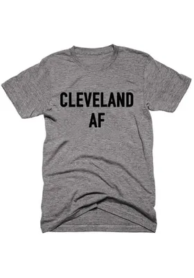 Emily Roggenburk Cleveland Heather Gray AF Short Sleeve T-Shirt