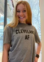 Emily Roggenburk Cleveland Heather Gray AF Short Sleeve T-Shirt