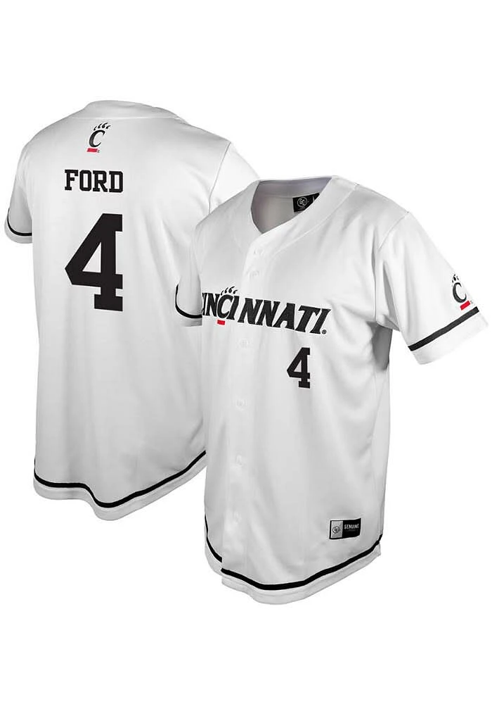 Donovan Ford Cincinnati Bearcats Mens White NIL Jersey