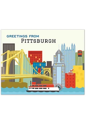 Pittsburgh Skyline Heart Card Sets