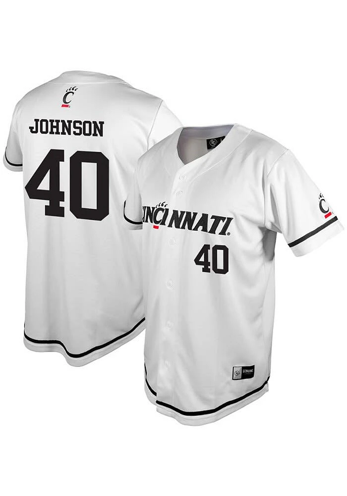 Hudson Johnson Cincinnati Bearcats Mens White NIL Jersey