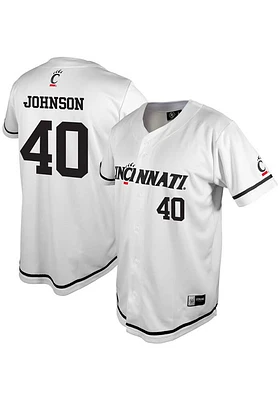 Hudson Johnson  Cincinnati Bearcats Mens White NIL Jersey